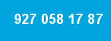 927 058 17 87 927 058 17 87
